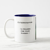 Exterminators-Kaffee-Tasse Zweifarbige Tasse (Links)