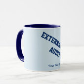 "EXTERNER PRÜFER" TASSE (Vorderseite Links)