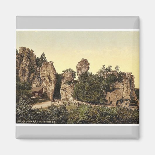 Externstein, II., Detmold, Lippe, Deutschland klas Magnet (Vorne)