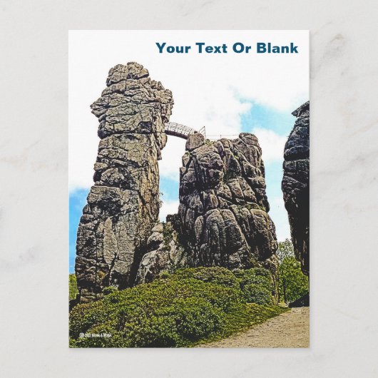 Externsteine Sandstones Postkarte (Vorderseite)