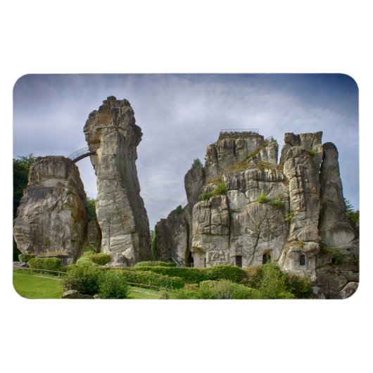 Externsteine Teutoburg Forest Deutschland Magnet (Horizontal)