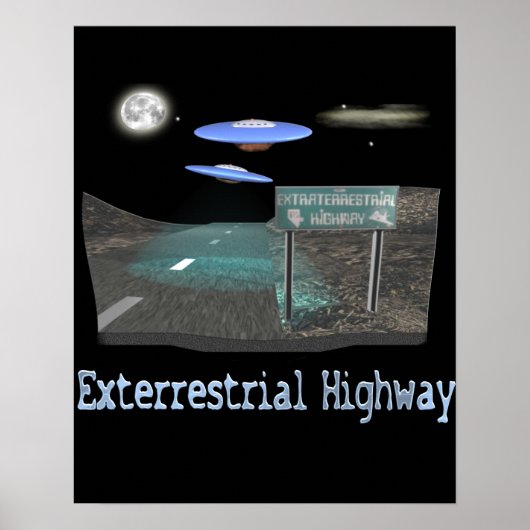 Exterrestrische Autobahn Poster (Vorne)
