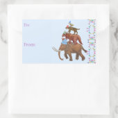 Extinct Animal Holiday Rechteckiger Aufkleber (Tasche)