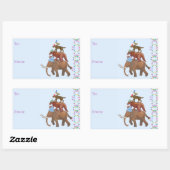 Extinct Animal Holiday Rechteckiger Aufkleber (Blatt)