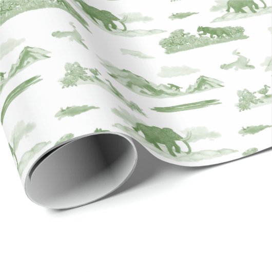 Extinct Animal Toile Geschenkpapier (Rolleneckpunkt)