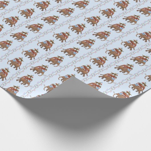 Extinct Animal Wrapping Paper Geschenkpapier (Ecke)