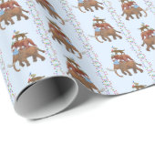 Extinct Animal Wrapping Paper Geschenkpapier (Rolleneckpunkt)