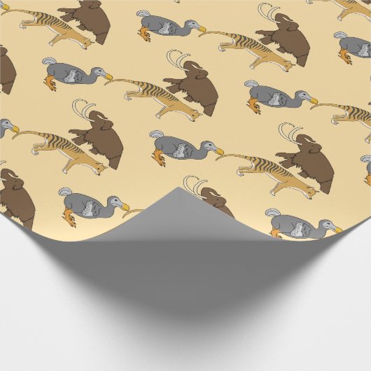 Extinct Animals  Geschenkpapier (Ecke)