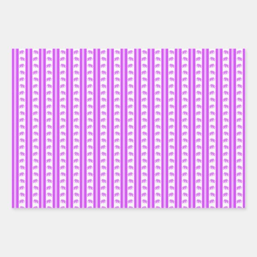 Extinct Animals in Neon Wrapping Paper Geschenkpapier Set (Vorderseite 3)