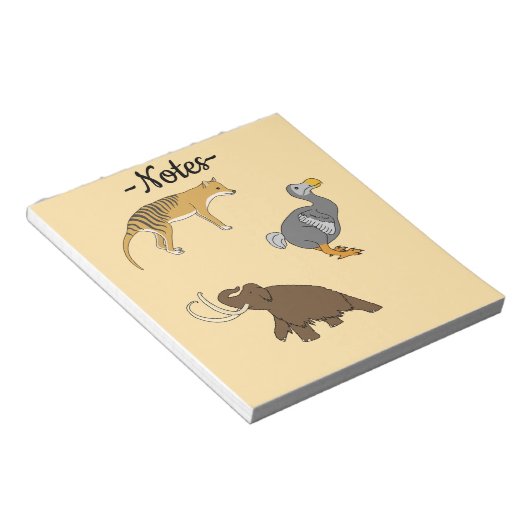 Extinct Animals  Notizblock (angewinkelt)
