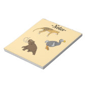 Extinct Animals  Notizblock (Rotiert)