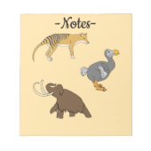 Extinct Animals  Notizblock (Vorderseite)