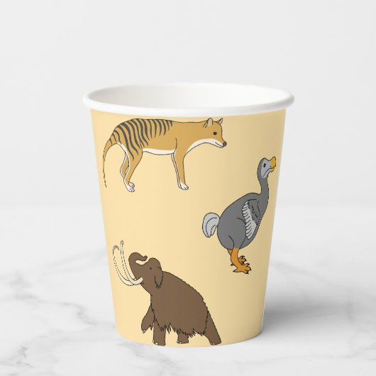 Extinct Animals  Pappbecher (Rückseite)