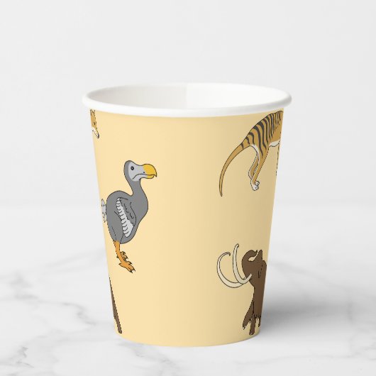 Extinct Animals  Pappbecher (Links)