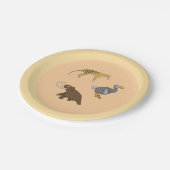 Extinct Animals  Pappteller (Schrägansicht)