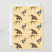 Extinct Animals Thank you Card Einladung (Rückseite)