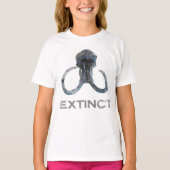 Extinct Wooly Mammoth Fossil Head Version 1 T-Shirt (Vorderseite)