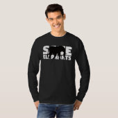 Extinction Endangered Animal Activist  Save Elepha T-Shirt (Vorne ganz)