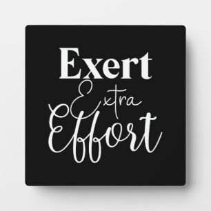 Extra Aufwand - Hustle, Fitness, Erfolg Fotoplatte