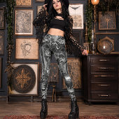 Extra Bats Dunkelgotische Vampires Kryptgräber Leggings