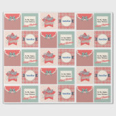 Extra besondere Weihnachtsgrüße Namen hinzufügen Geschenkpapier (Flach)