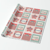 Extra besondere Weihnachtsgrüße Namen hinzufügen Geschenkpapier (Ungerollt)