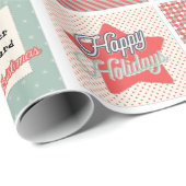 Extra besondere Weihnachtsgrüße Namen hinzufügen Geschenkpapier (Rolleneckpunkt)