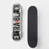 EXTRA BLACK Skateboard (Vorderseite)