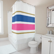 Extra breite, fett blaurosa Racingstreifen auf wei