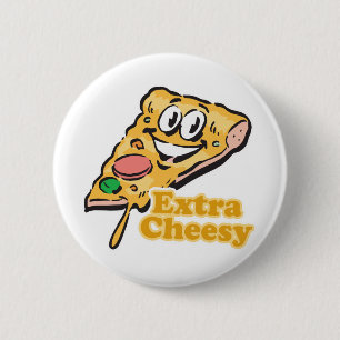 Extra Cheesy Pizza Slice Button