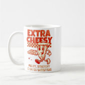 Extra Cheesy Unhinged Funny Retro Funny Adult Pran Kaffeetasse (Links)