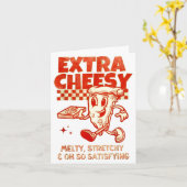 Extra Cheesy Unhinged Funny Retro Funny Adult Pran Karte (Gelbe Blume)