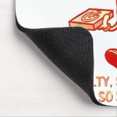 Extra Cheesy Unhinged Funny Retro Funny Adult Pran Mousepad (Ecke)