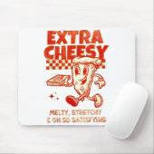 Extra Cheesy Unhinged Funny Retro Funny Adult Pran Mousepad (Mit Mouse)