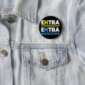 Extra-Chromosom Extra-Phantastisch-Down-Syndrom Button (Beispiel)