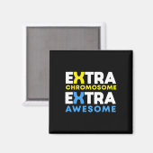Extra-Chromosom Extra-Phantastisch-Down-Syndrom-So Magnet (Vorderseite/Rückseite)
