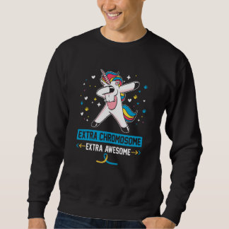 Extra Chromosome Extra Awesome Unicorn Sweatshirt