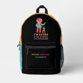 Extra Cooler Phantastischer Boy-Down-Syndrom-Sensi Bedruckter Rucksack (Vorderseite)