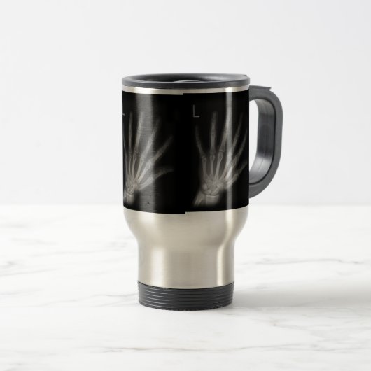 Extra Digit X-ray Left Hand Reisebecher (VorderseiteRechts)