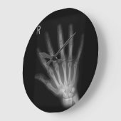 Extra Digit X-ray Right Hand Große Wanduhr (Winkel)