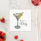 Extra Dirty Martini Cocktail Napkin Serviette (Beispiel)