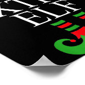 Extra Elf Family Matching Christmas Group Pajama M Poster (Ecke)