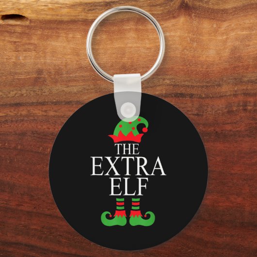 Extra Elf Family Matching Christmas Group Pajama M Schlüsselanhänger (Vorderseite)