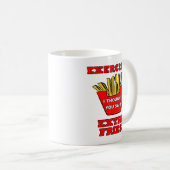 Extra Fries Funny Mug Kaffeetasse (VorderseiteRechts)