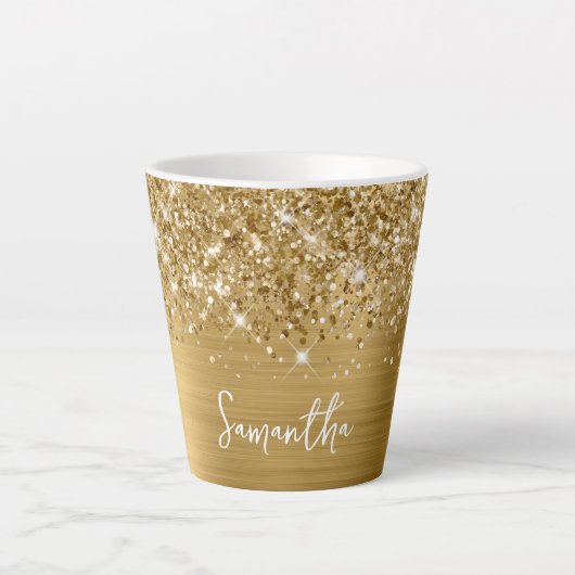 Extra Funkelnd Name des Glam-Skripts Milchtasse (Vorderseite)