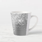 Extra Funkelnd Silver Glam Script-Name Milchtasse (Rechts)