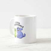 Extra Furrestrials Funny Alien Furry Pet Puff Kaffeetasse (Vorderseite Links)