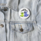 Extra Furrestrials Funny Furry Alien Pet Pun Button (Beispiel)