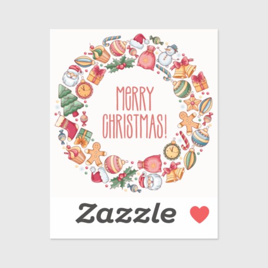 Extra Geschenke Frohe Weihnachten Aufkleber (Blatt)