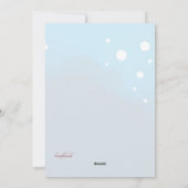 Extra gesegnete Weihnachtsschwangerschaftskarte Feiertagskarte (Rückseite)